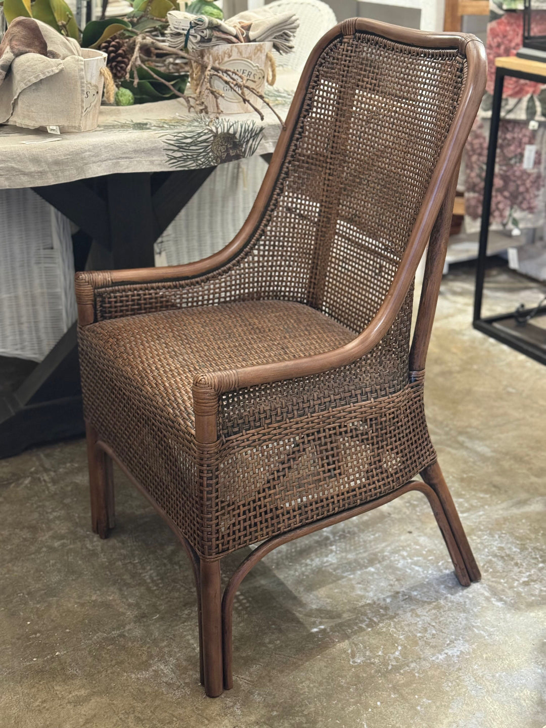 Alabama Rattan Chair | Chocolate   (BOWRAL)
