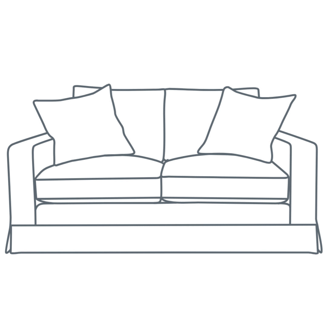 Herman 2.5 Str Slipcover Sofa | Luxura Foam Seat | Warwick Haven Natural | 10yr* WARR | INCL PREMIUM DEL**