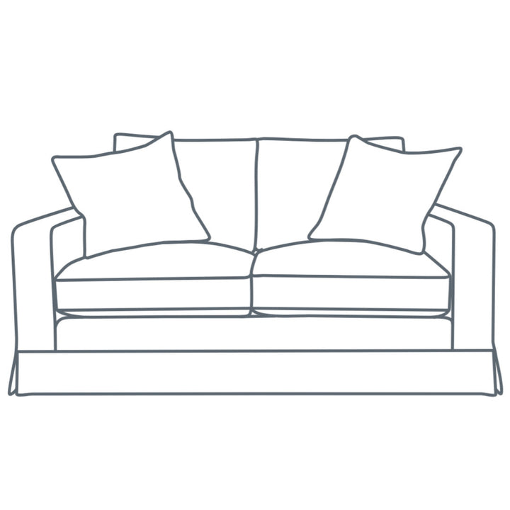 Herman 2.5 Str Slipcover Sofa | Luxura Foam Seat | Warwick Haven Natural | 10yr* WARR | INCL PREMIUM DEL**