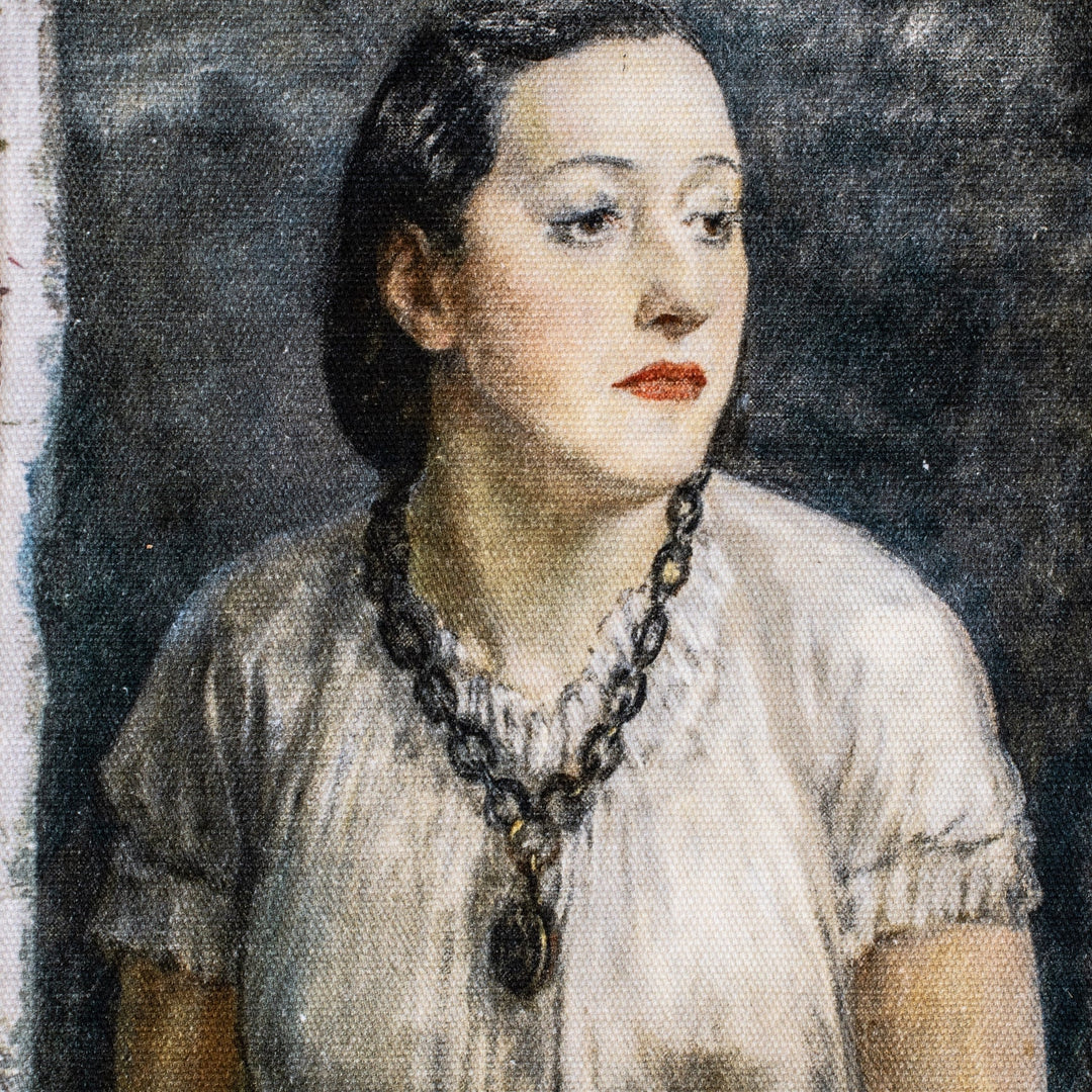 Swarm Canvas Painting Clutch Bag | Isabelle