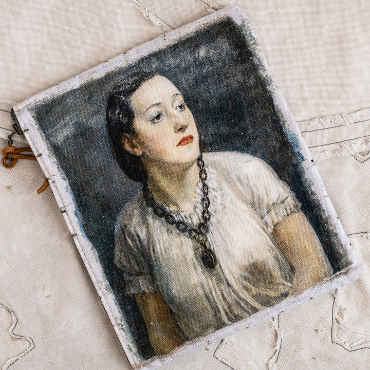 Swarm Canvas Painting Clutch Bag | Isabelle