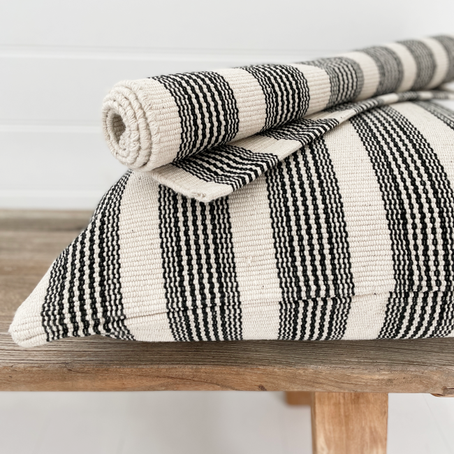 Domino Recycled Cotton Cushion &amp; Poly Insert | 50x50cm (BOWRAL)