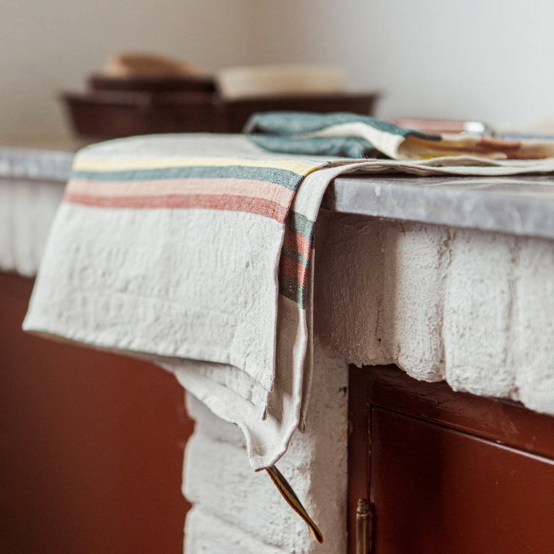 Dock Linen Tea Towel | Libeco | Nairobi Stripe