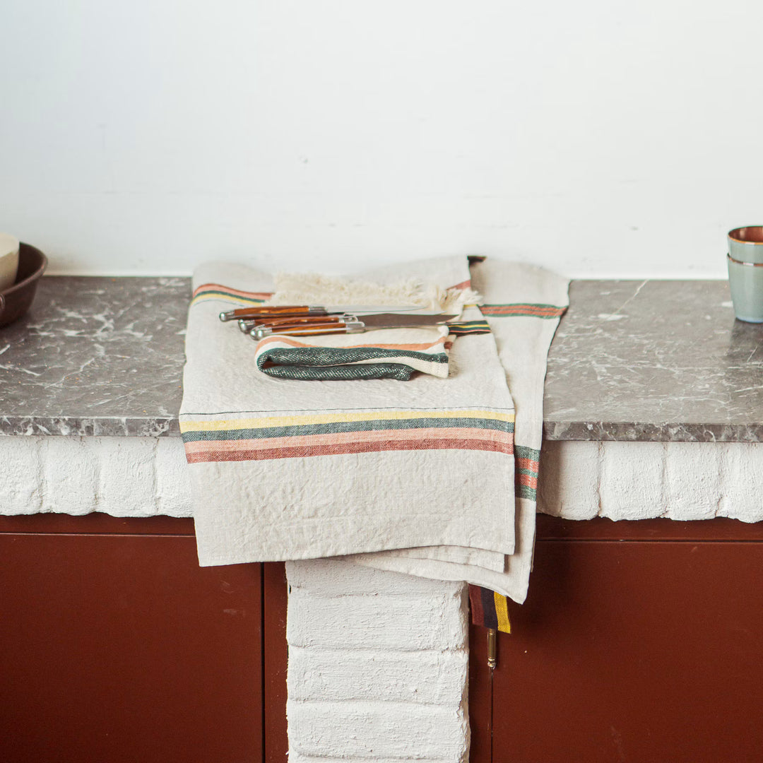 Dock Linen Tea Towel | Libeco | Nairobi Stripe