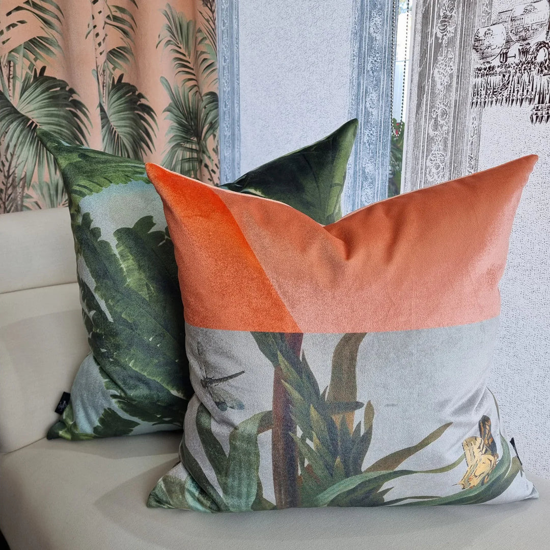 Palm Beach Velvet Cushion Cover | 60x60cm