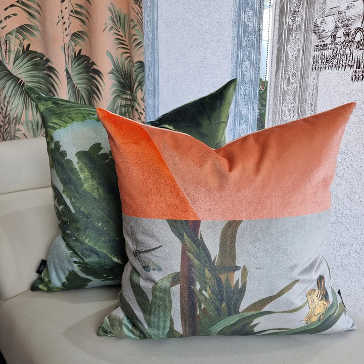 Palm Beach Velvet Cushion Cover | 60x60cm