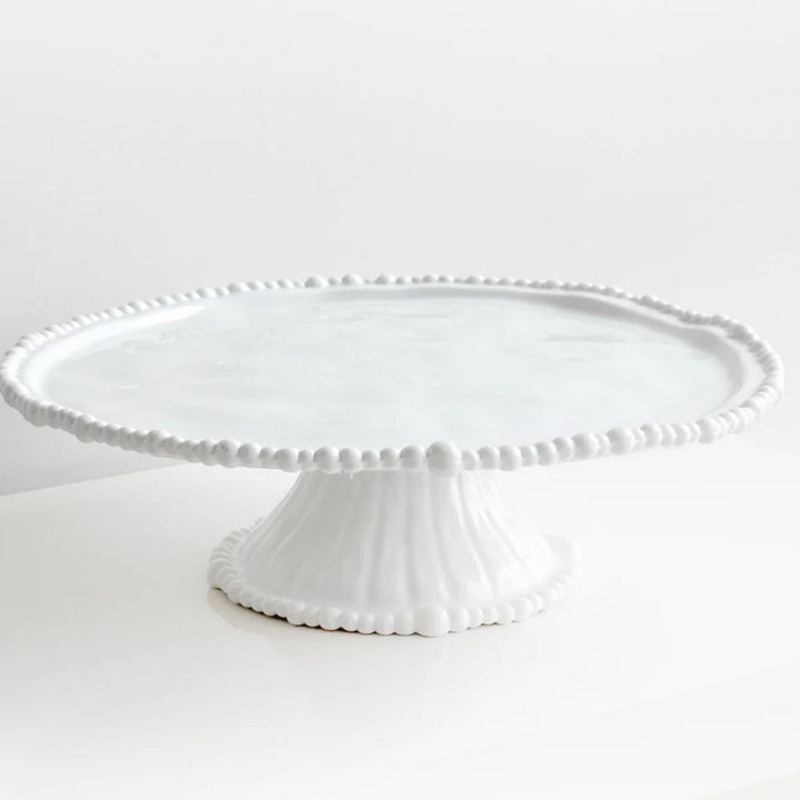 Pearl Cake Stand W35cm | Melamine | White