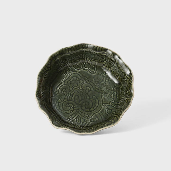 Arabesque Small Ceramic Bowl | Shadow