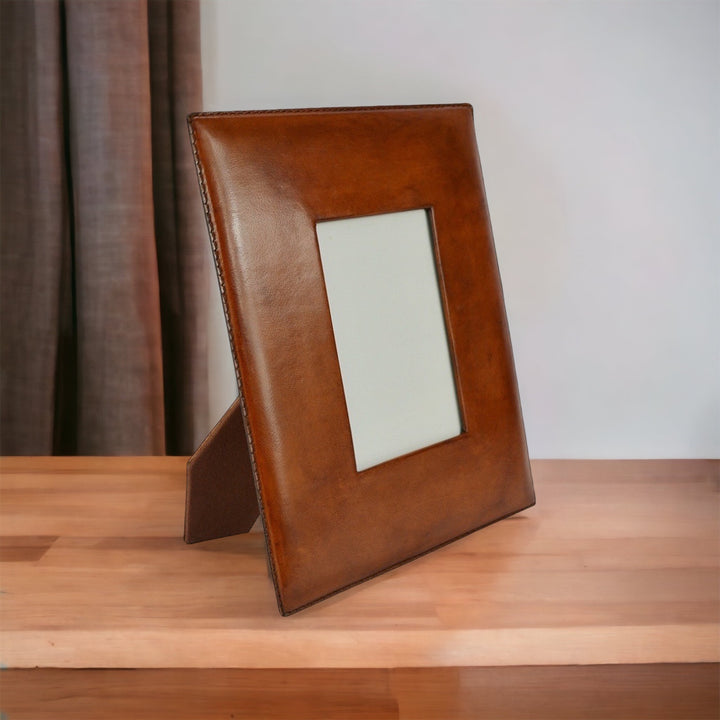 Leather Photo Frame | Tan | Plain