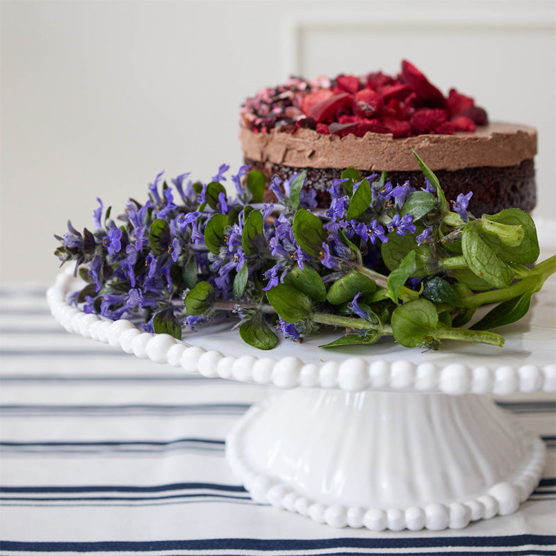 Pearl Cake Stand W35cm | Melamine | White