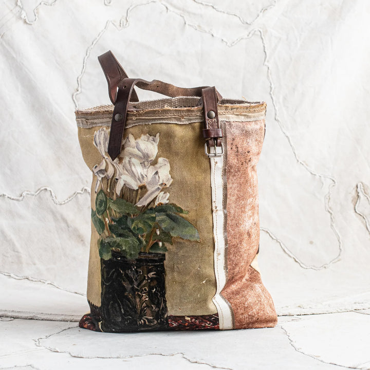 Swarm Canvas Tote Bag | Oranges & Cyclamen