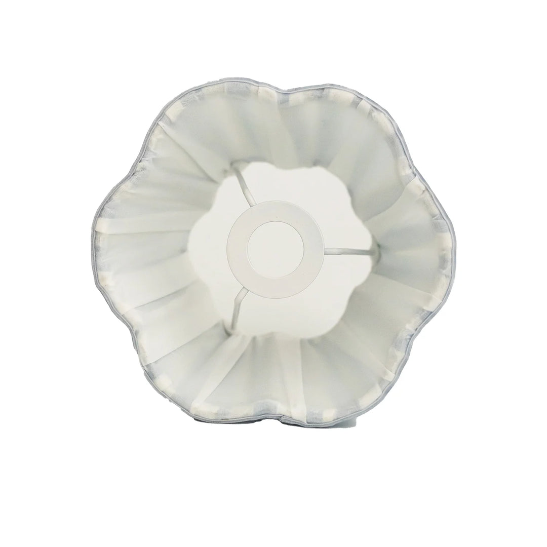 Beige Stripe Scalloped Lamp Shade - For Rechargeable Lamp Base Only