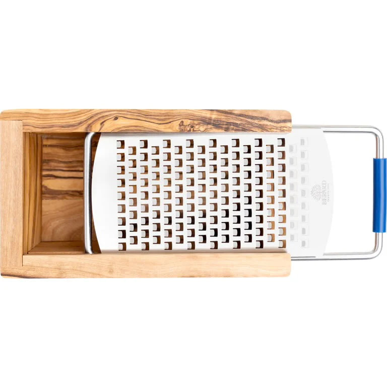 Berard | Parmesan Box | Olive Wood & Grater
