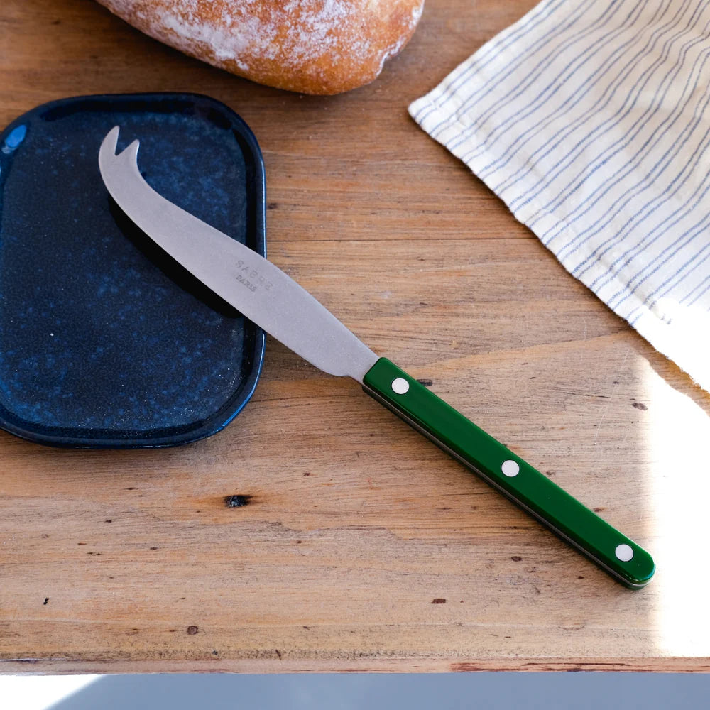 Sabre | Bistrot Solid Green | Cheese Knife
