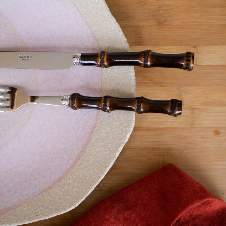 Sabre | Panda | Dark Bamboo 5piece set, for 8 places (total 40 cutlery pieces)