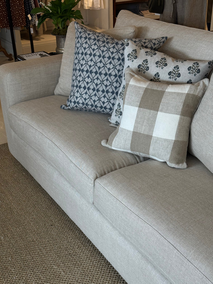 Aspen Shona Modular AS DISPLAYED | Warwick Haven Oatmeal | Luxura Seat Upgrade | 4 str 1 Arm LF &amp; Chaise RF