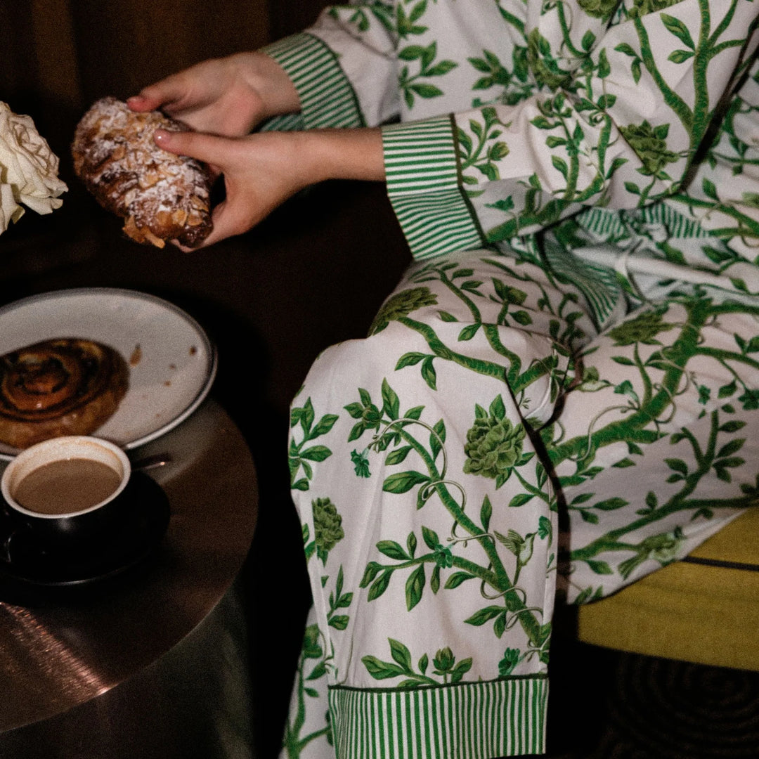 Versailles Green Chinoiserie Pyjama Set | Medium | 10