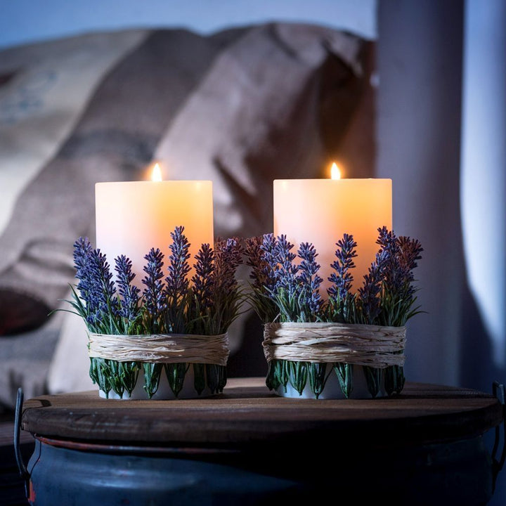 Qult Pillar Candle Holder | White 10cm Diameter | 3 Sizes Available