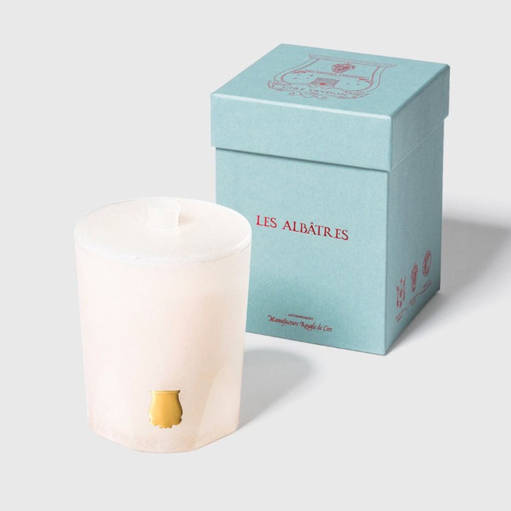 Trudon Alabaster Candle with Lid 270g | Abd el Kader | Moroccan Mint Tea