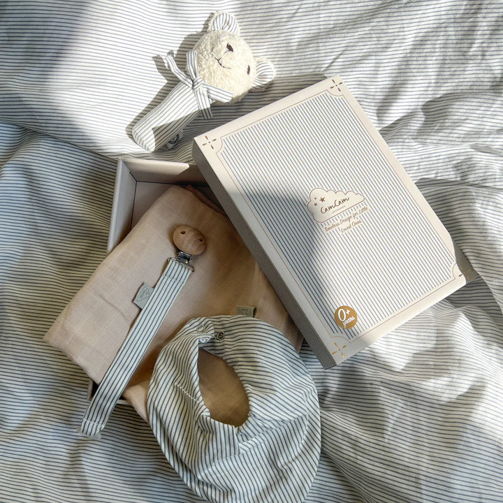 CamCam Baby Essentials Gift Box | Blue Stripes