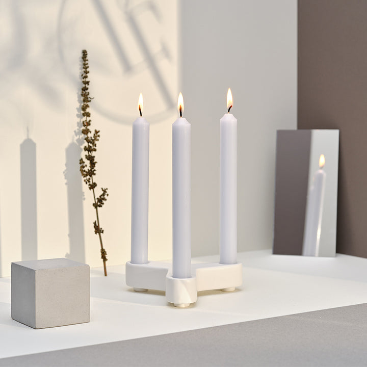 BOX OF 12 Dinner Candle | Nuage Pastel | Made in France (Pay for 11, Get 12)