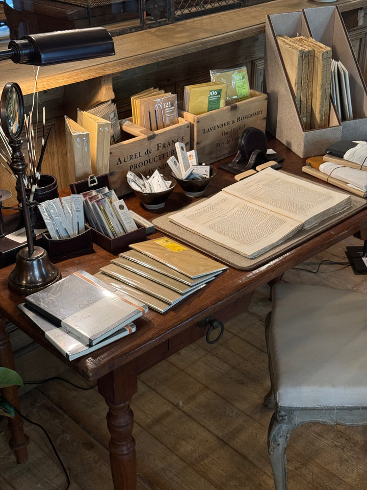 Vintage Teak Writing Desk | Solid Timber Top | Estate Collection