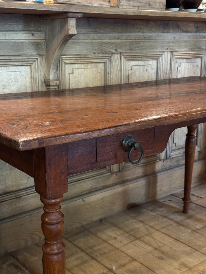 Vintage Teak Writing Desk | Solid Timber Top | Estate Collection
