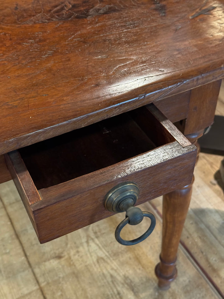 Vintage Teak Writing Desk | Solid Timber Top | Estate Collection