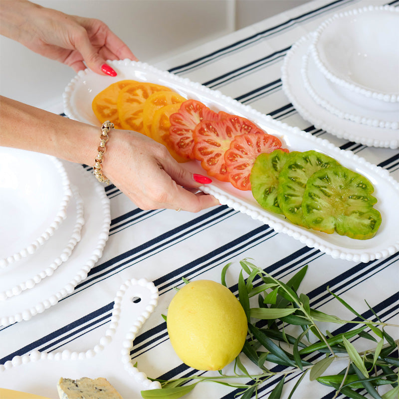 Pearl Platter 45cm | Melamine | White