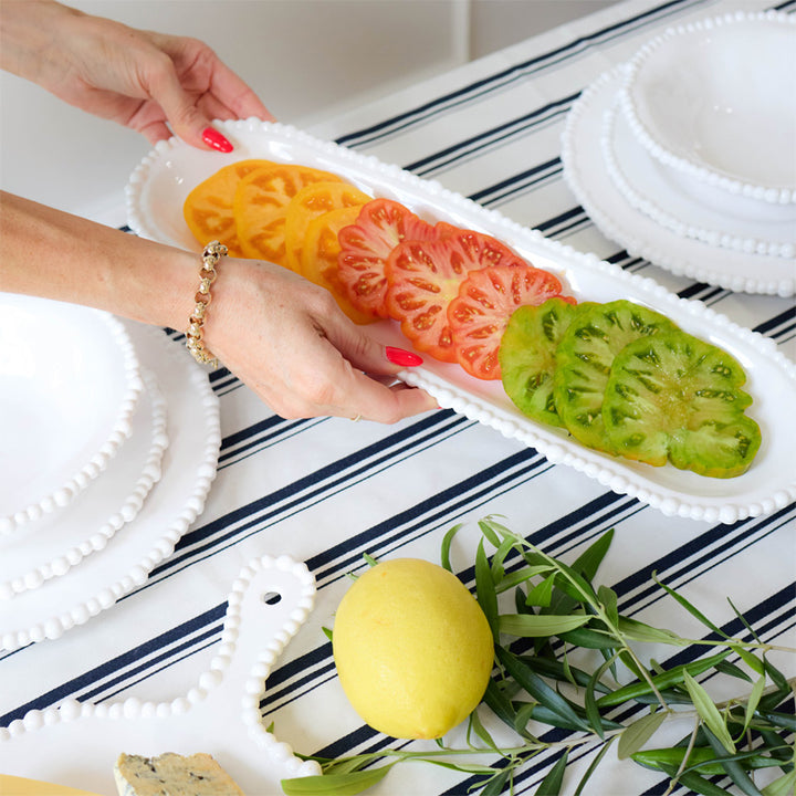 Pearl Platter 45cm | Melamine | White