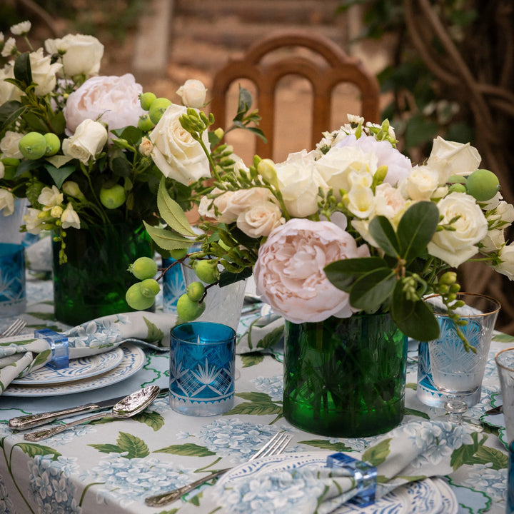 Blue Hydrangea Tablecloth | Large | 3.6x1.6m