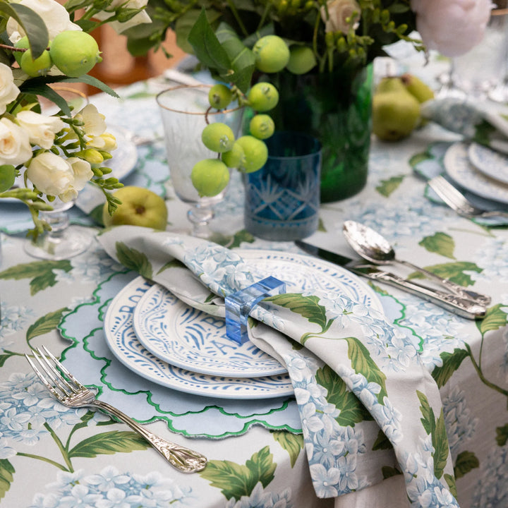 Blue Hydrangea Tablecloth | Large | 3.6x1.6m