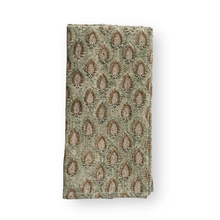 Cypress Parrot Linen Napkins | Seafoam | SET OF 2