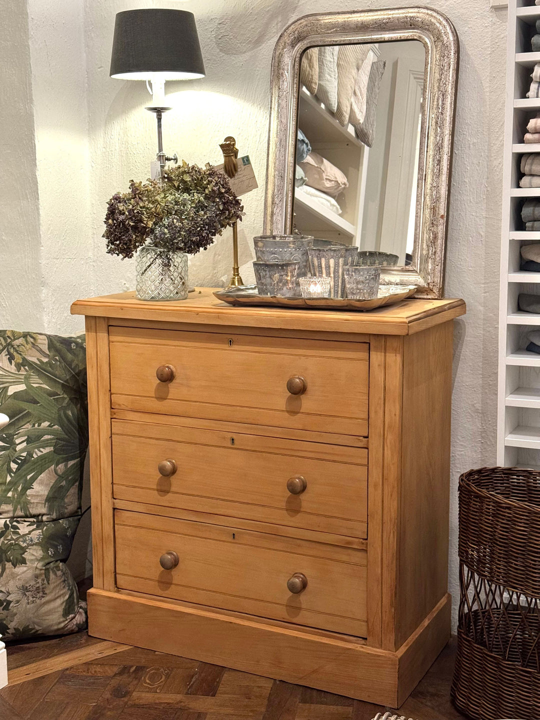 Kauri Pine Chest of Three Drawers
