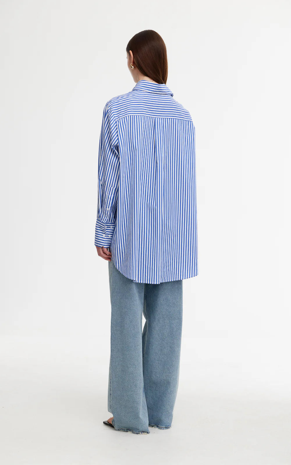 Kinney | Riley Shirt | Navy/White Stripe