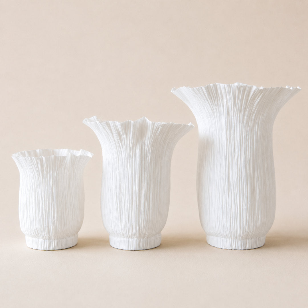 Open Bell Paper Tealight Holder | H 18cm | Made in France