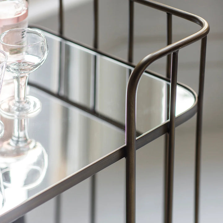 Venice Bar Trolley | Bronze | W75 x D46 x H79cm