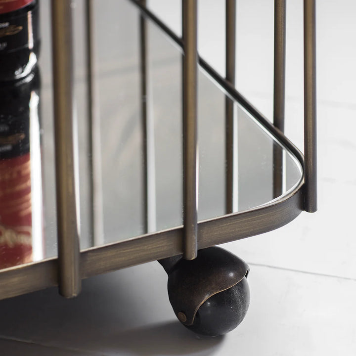 Venice Bar Trolley | Bronze | W75 x D46 x H79cm