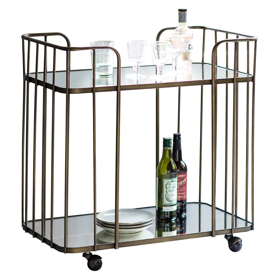 Venice Bar Trolley | Bronze | W75 x D46 x H79cm