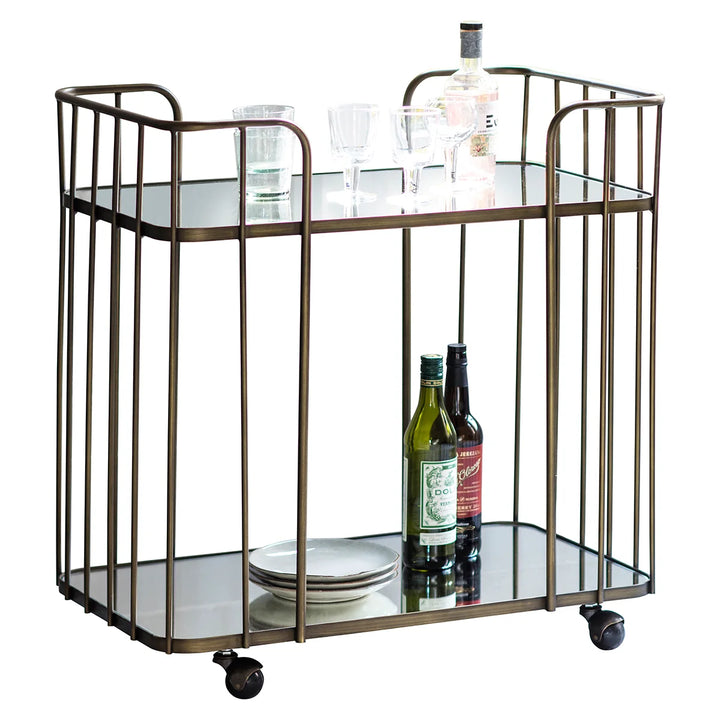 Venice Bar Trolley | Bronze | W75 x D46 x H79cm