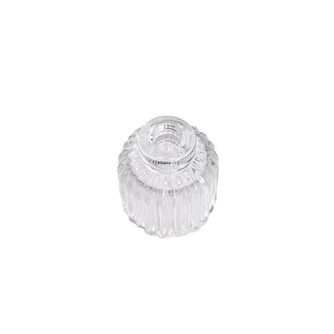 Glass Ripple 2 in 1 Candleholder | Crystal
