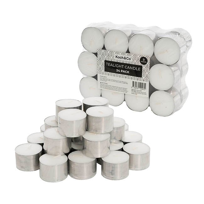 Tealights | 9 Hour Burn | Pack of 24