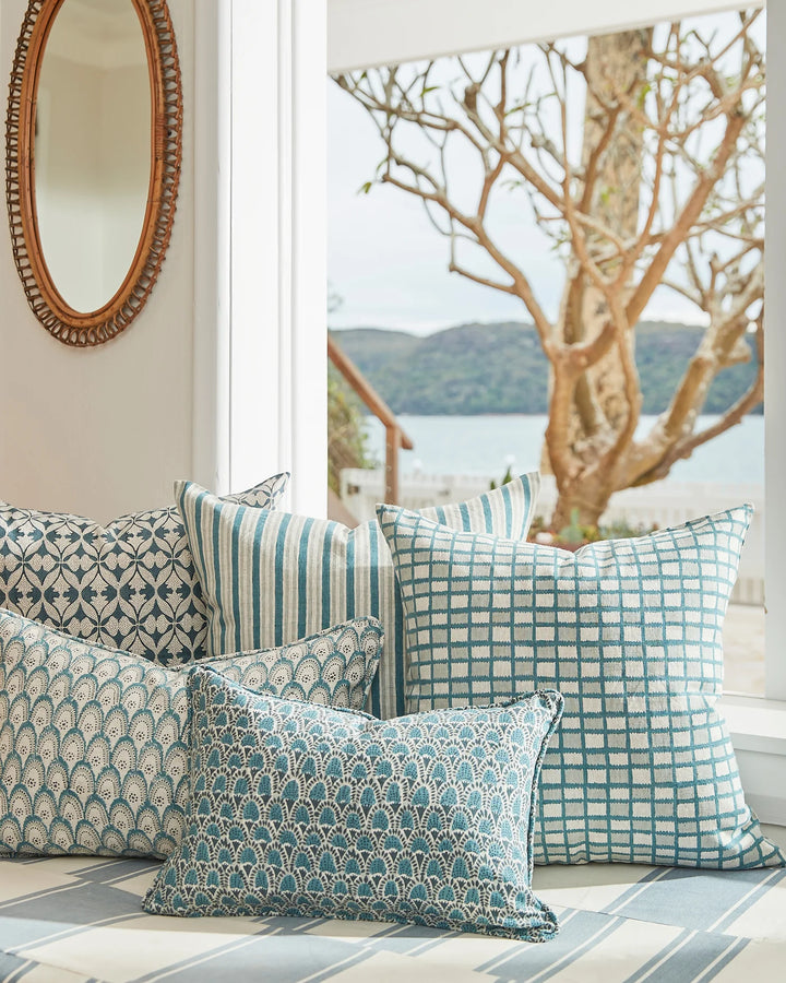 Madhavi Slate Cushion &amp; Insert | 55x55cm