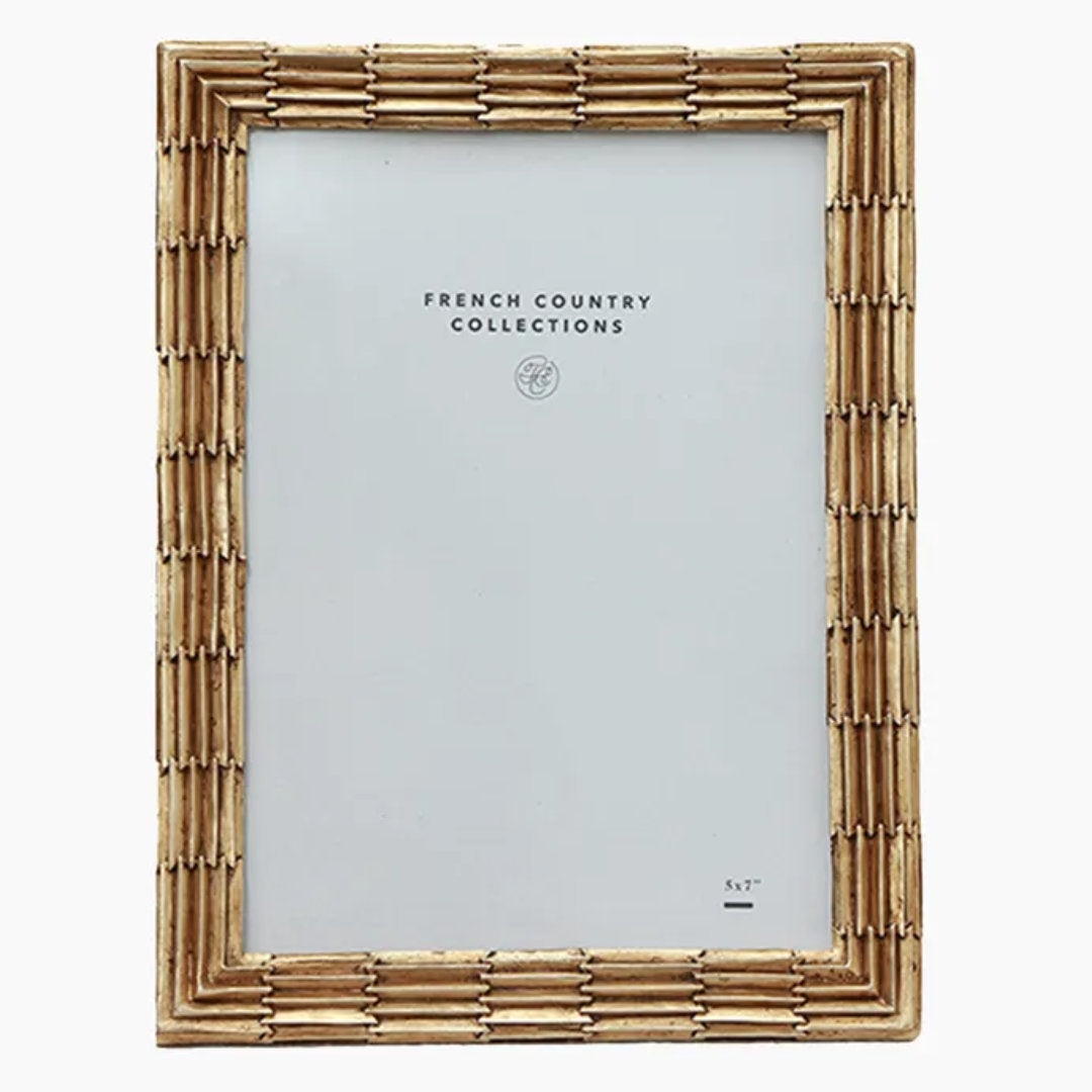 Ridged Champagne Photo Frame