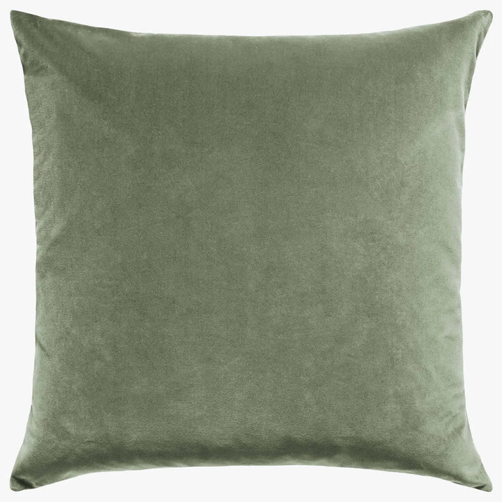 Etro Velvet &amp; Linen Cushion &amp; Insert | Eucalypt | 60x60cm