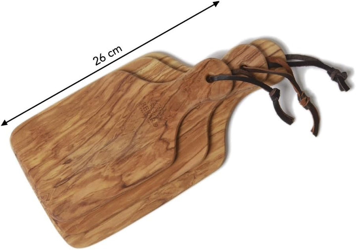 Berard | Olive Wood Cutting Board w Handle | 26x12cm