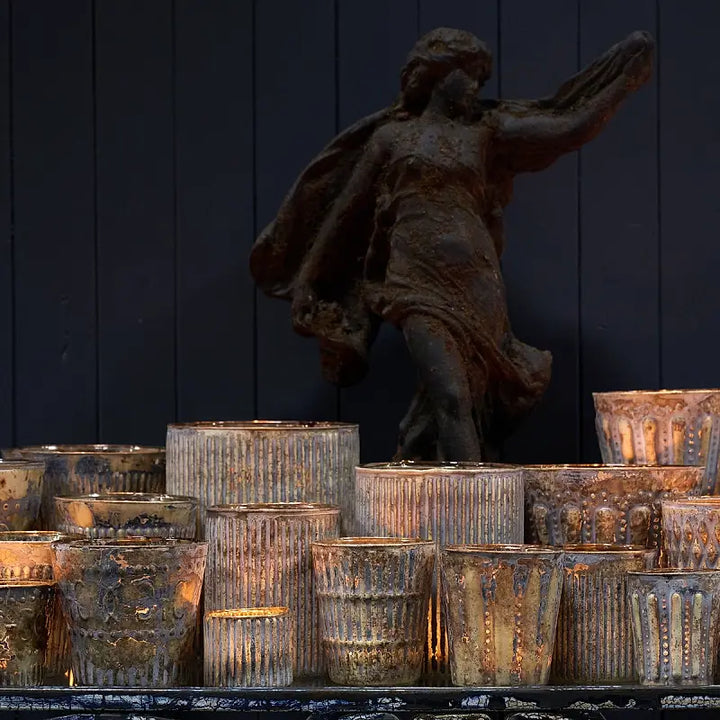 Mozart Mercury Glass Votive Holder | Medium