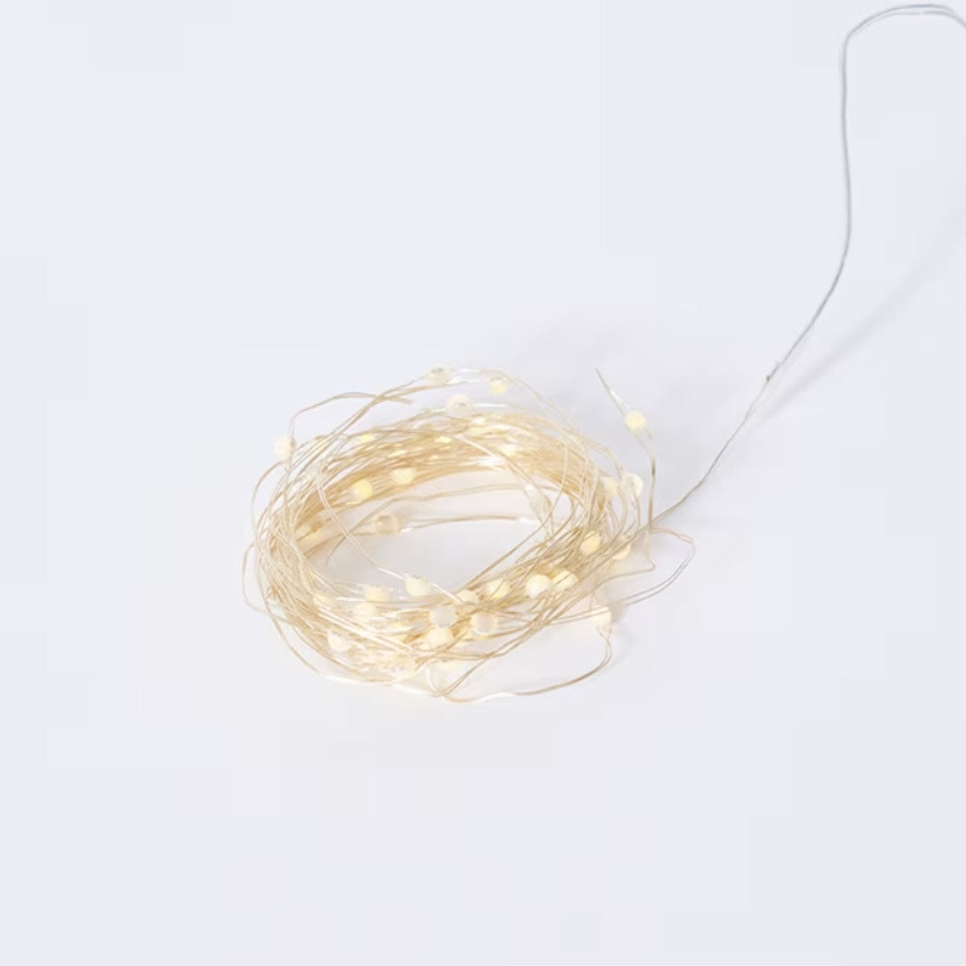 Luminous Outdoor String Light | 6m | Gold | Outdoor Adapter