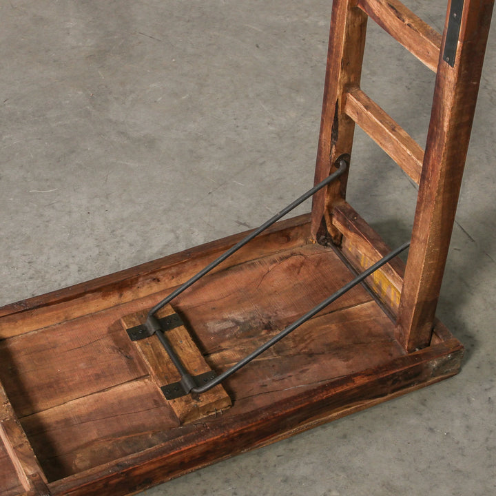 Rajasthan Console Table | Collapsible Legs | Dark Natural | W179 x D42 x H79cm