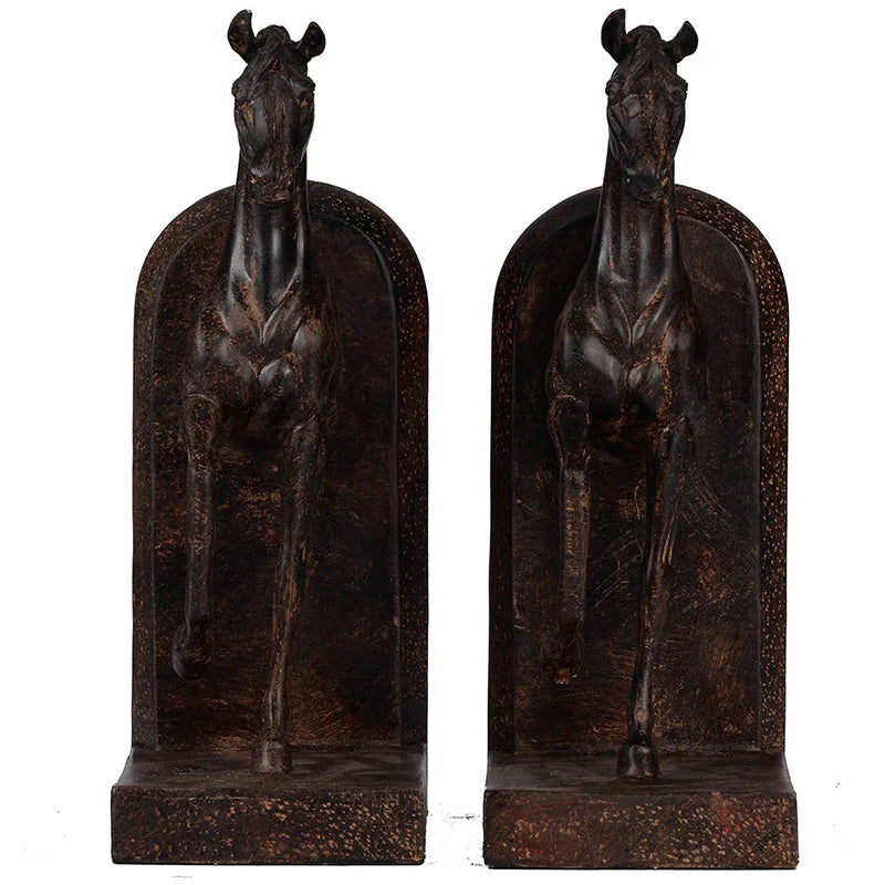 Horse Bookends | Brown | SET OF 2